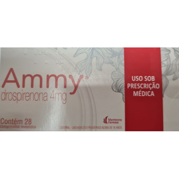 AMMY - DROSPIRENONA 4MG - 28 COMPRIMIDOS